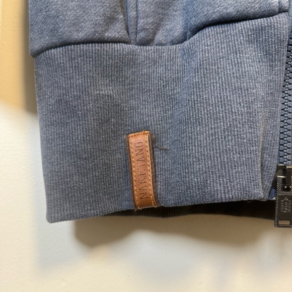 Naketano Grey Extra Long Tunic Length Hoodie Sweatshirt Size Medium - Picture 5 of 11